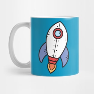 Rocket Cartoon Mug